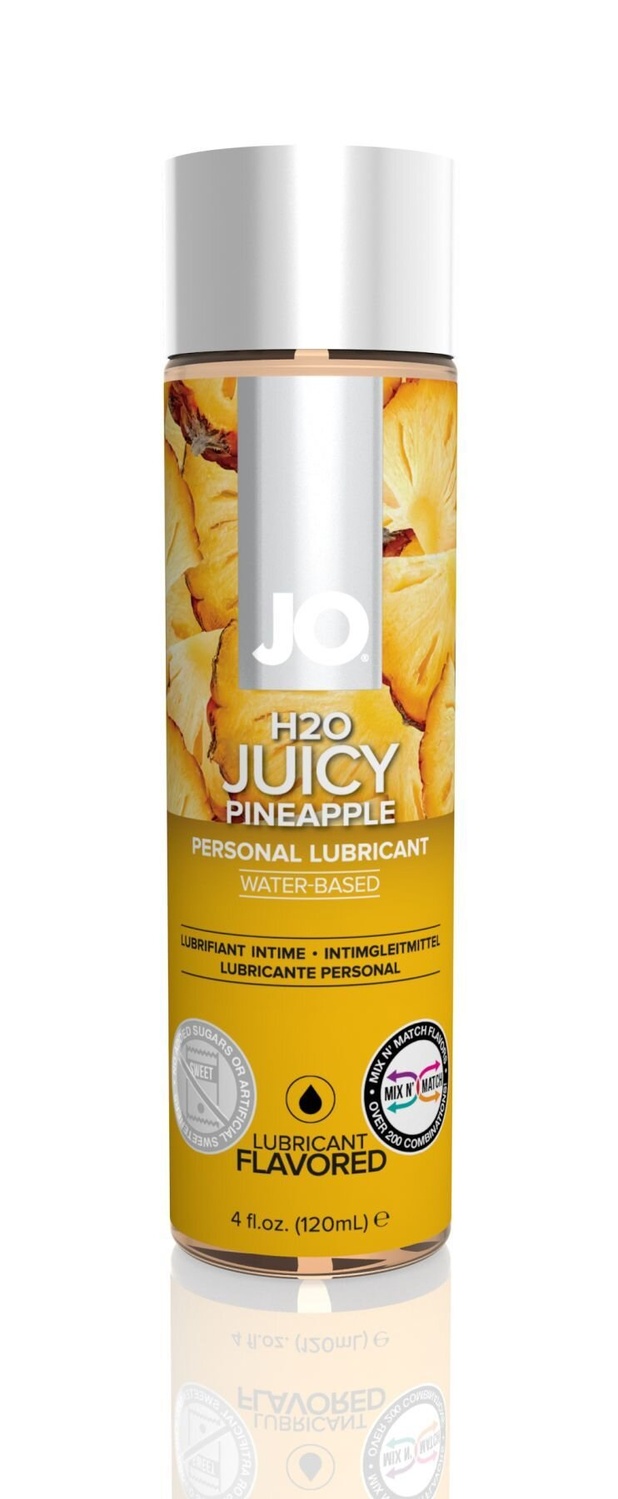 Смазка на водной основе System JO H2O - Juicy Pineapple (120 мл) без сахара, растительный глицерин фото
