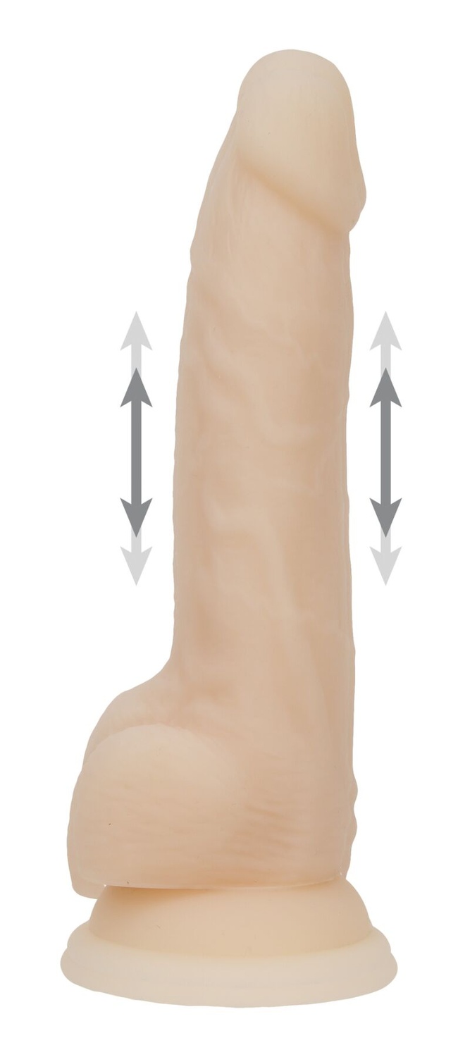 Фалоімітатор ADDICTION - Naked - 9" Thrusting Dildo with Remote - Vanilla фото