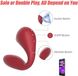 Вакуумный вагинально-клиторальный стимулятор Magic Motion Bobi Red, управление со смартфона фото 4