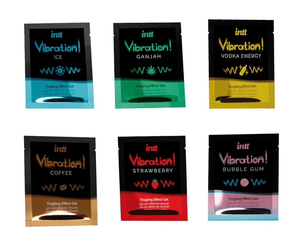 Набір пробників рідкого вібратора Intt Vibration Six Flavor Mix (12 по 5 мл) фото