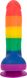 Радужный фаллоимитатор ADDICTION - JUSTIN - 8" - RAINBOW, 20,3 см, силикон фото 2