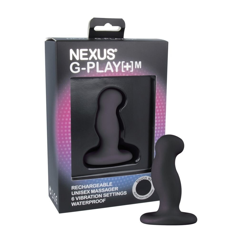 Вибромассажер простаты Nexus G-Play Plus M Black, макс диаметр 3см, перезаряжаемый фото