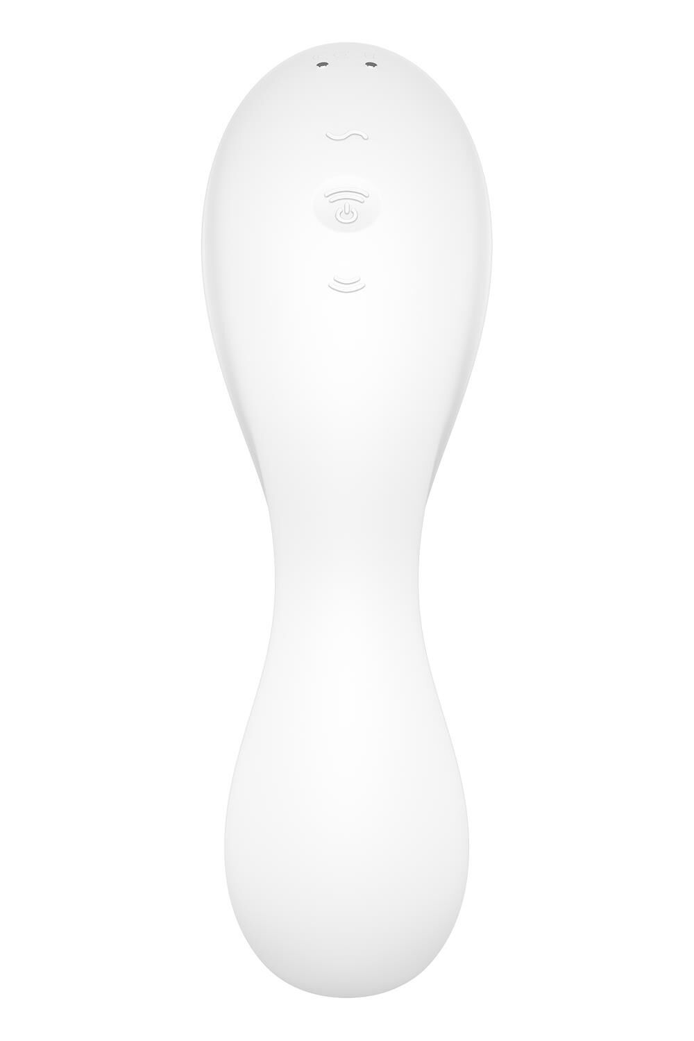 Вакуумный смарт-стимулятор с вибрацией Satisfyer Curvy Trinity 5 (White), управление со смартфона фото