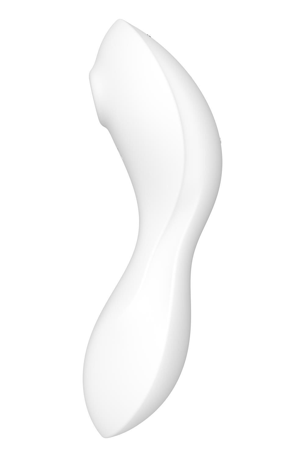 Вакуумный смарт-стимулятор с вибрацией Satisfyer Curvy Trinity 5 (White), управление со смартфона фото