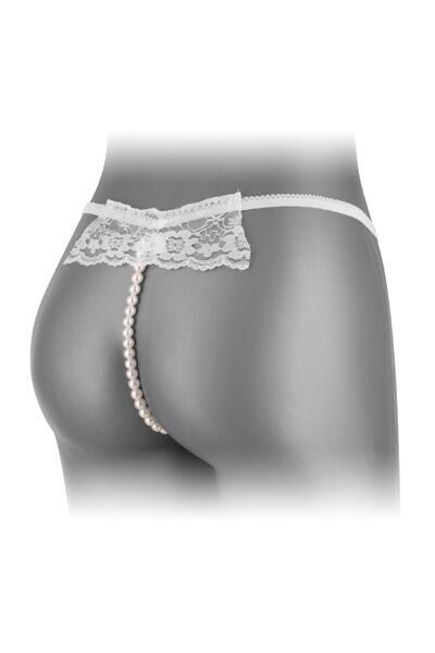 Трусики-стринги с жемчужной ниткой Fashion Secret KATIA White фото