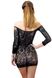 Платье-сетка с декольте Anne De Ales FETISH DINNER Black XL, спущенное плечо фото 2