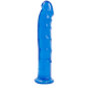 Фаллоимитатор Doc Johnson Jelly Jewels Dong & Suction Cup Blue, диаметр 3,6см, антибактериальный ПВХ фото 1