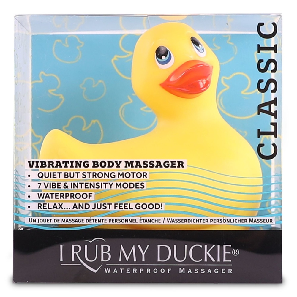 Вибромассажер уточка I Rub My Duckie - Classic Yellow v2.0, скромняжка фото