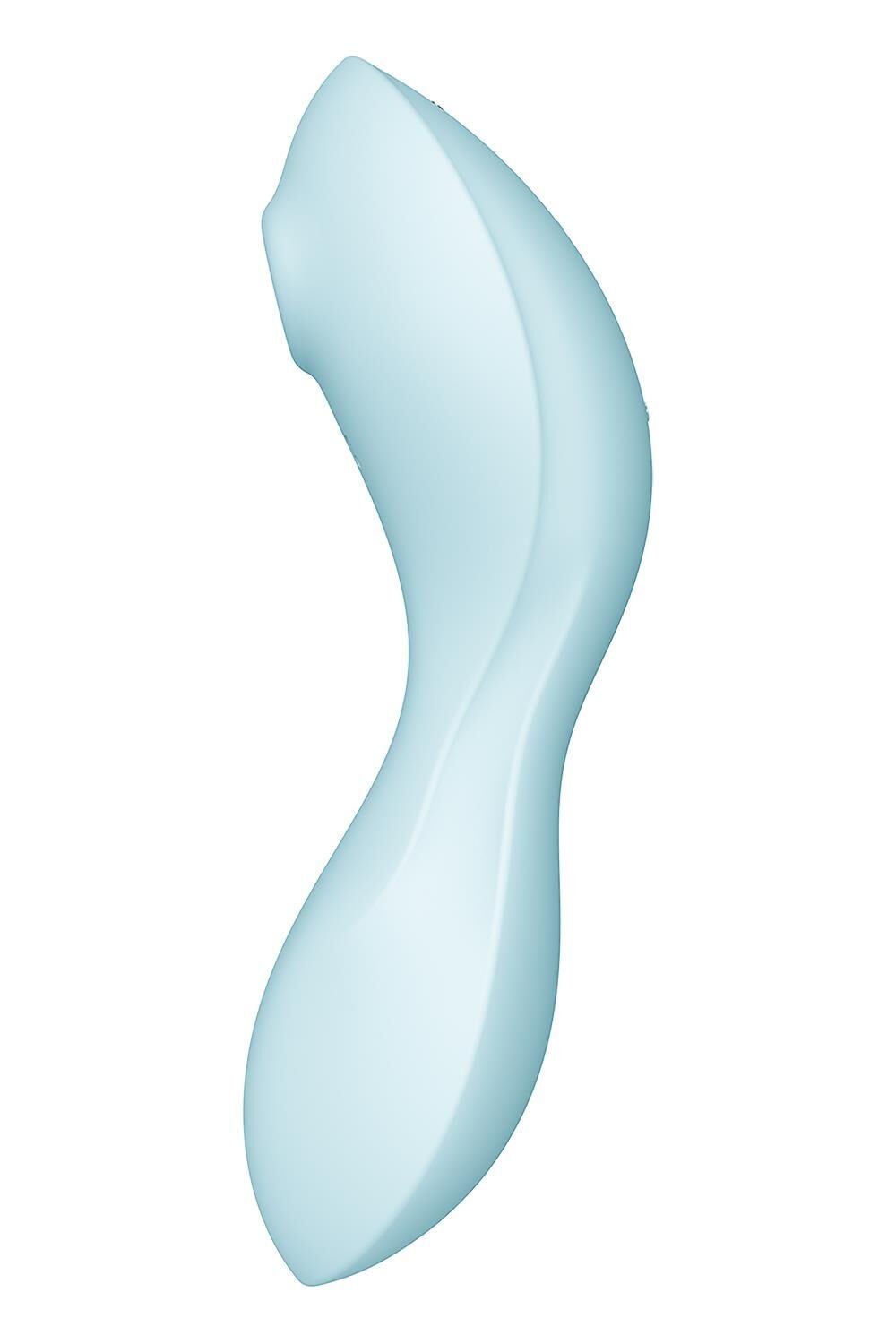 Вакуумний смарт-стимулятор із вібрацією Satisfyer Curvy Trinity 5 (Blue), керування зі смартфона фото