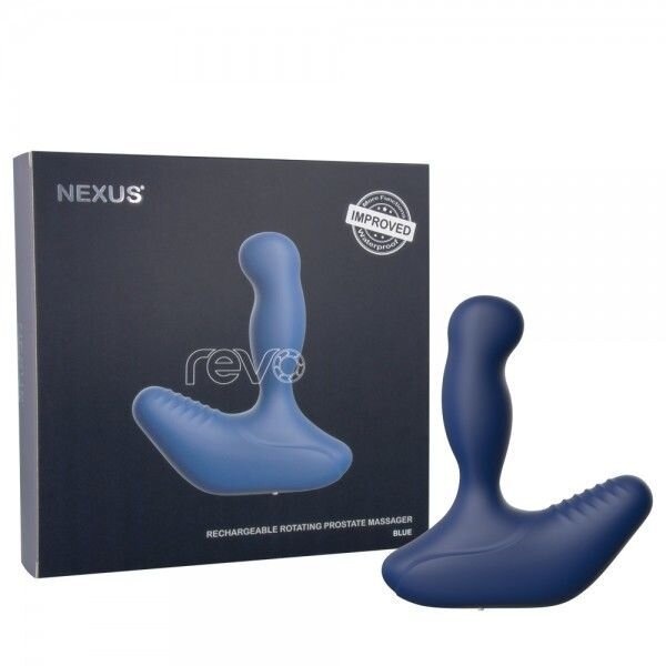 Масажер простати Nexus Revo New Blue з голівкою, що обертається, макс діаметр 3,2 см фото