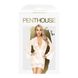 Комплект пеньюар с декором в виде роз и стрингами Penthouse - Sweet Retreat White S/L фото 3
