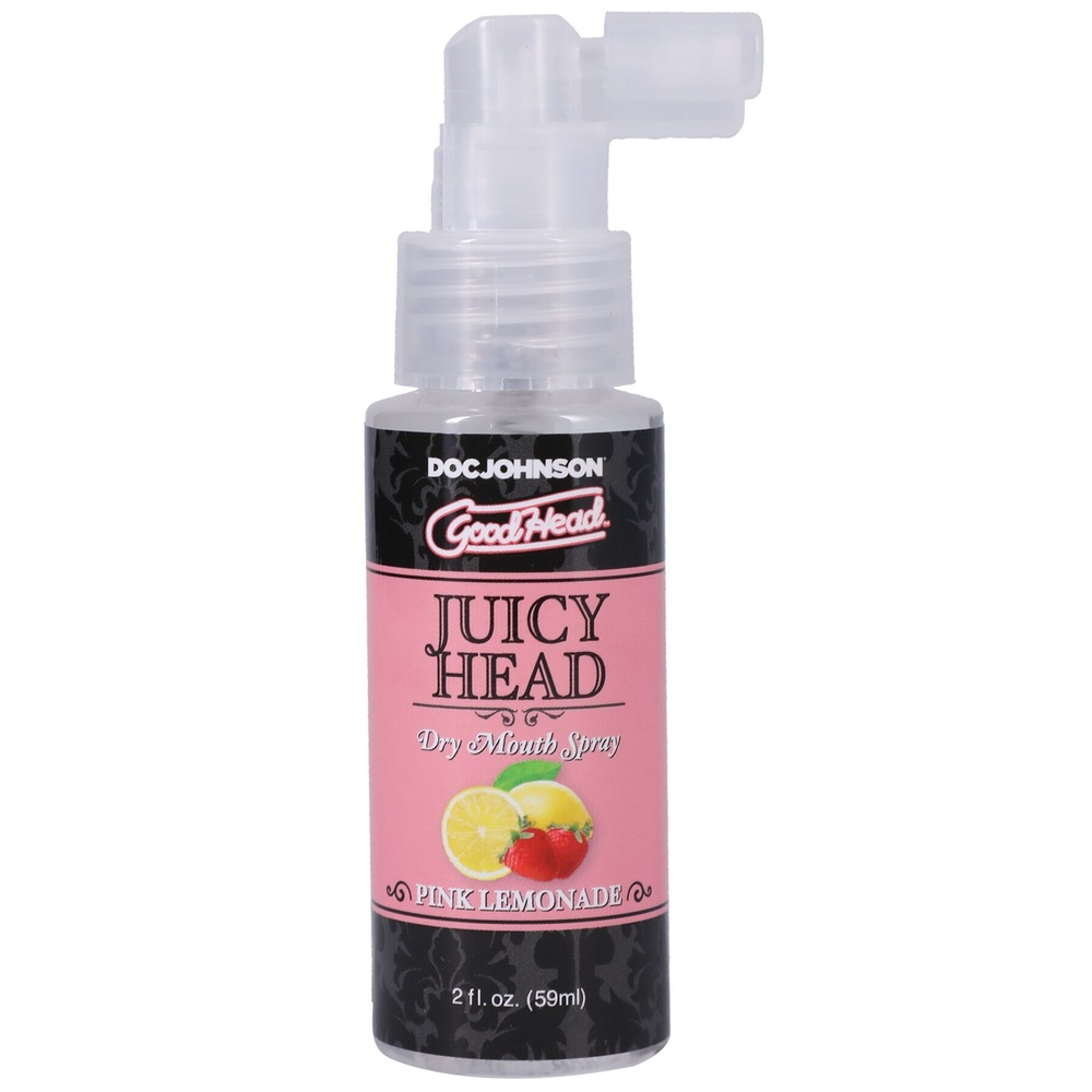 Зволожувальний спрей оральний Doc Johnson GoodHead – Juicy Head – Dry Mouth Spray – Pink Lemonade 2 фото