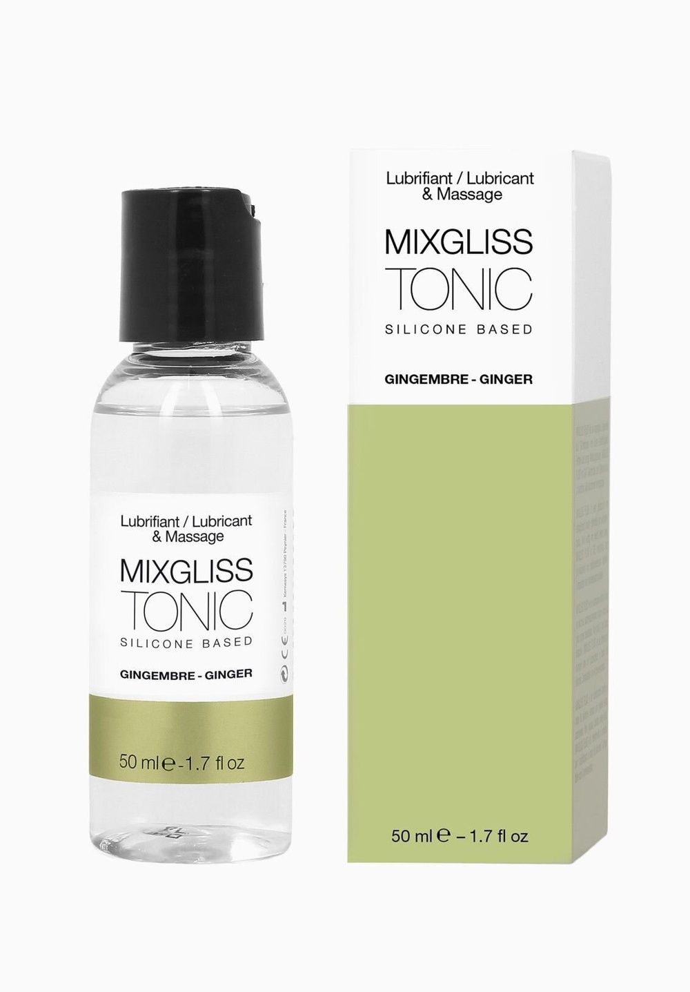 Лубрикант на силіконовій основі MixGliss TONIC — GINGEMBRE (50 мл) з ароматом імбиру фото