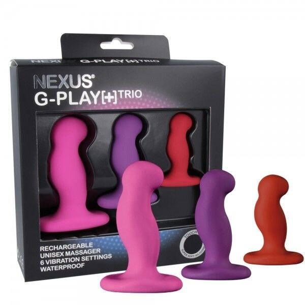 Набір вібромасажерів простати Nexus G-Play Trio Plus, макс діаметр 2,3-3,0-3,5 см, для новачків фото