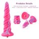 Фантазійний фалоімітатор 10.12″ для секс-машин Hismith Silicone Dildo rose Monster Series, система K фото 2