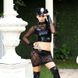 Эротический костюм полицейского Дерзкая Кристи S/M, юбка, топ, фуражка, митенки, наручники фото 1