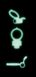Эрекционное кольцо Dorcel Power Clit White PHOSPHO с вибрацией, белое, светится в темноте фото 3