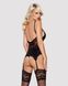 Obsessive 810-COR-1 corset & thong black L/XL фото 2