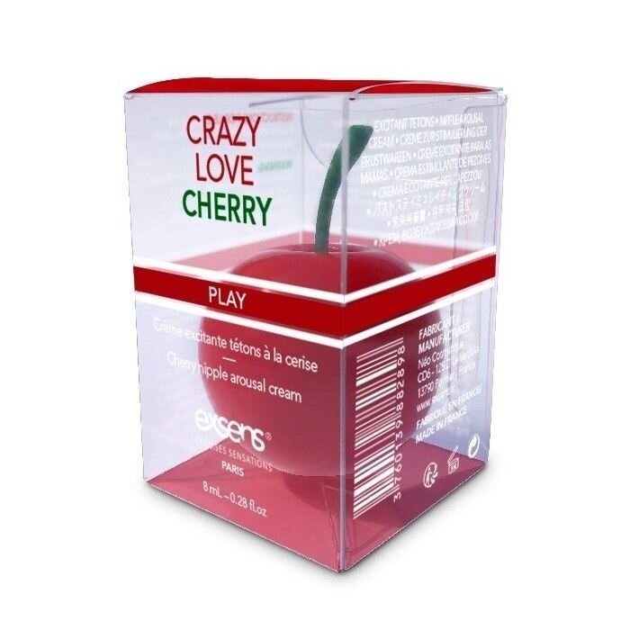Возбуждающий крем для сосков EXSENS Crazy Love Cherry (8 мл) с жожоба и маслом Ши, съедобный фото