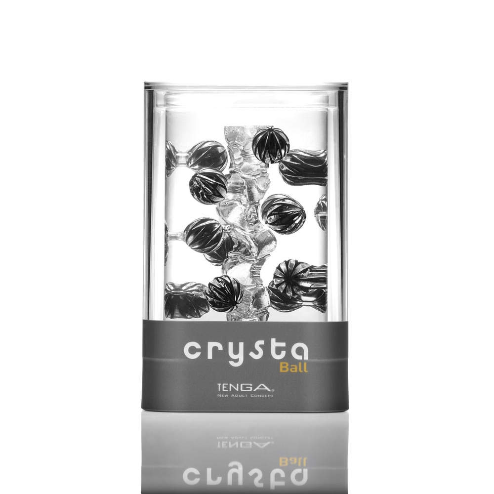 Мастурбатор TENGA Crysta Ball, унікальний рельєф, щільні кульки, що стимулюють, прозорий матеріал фото