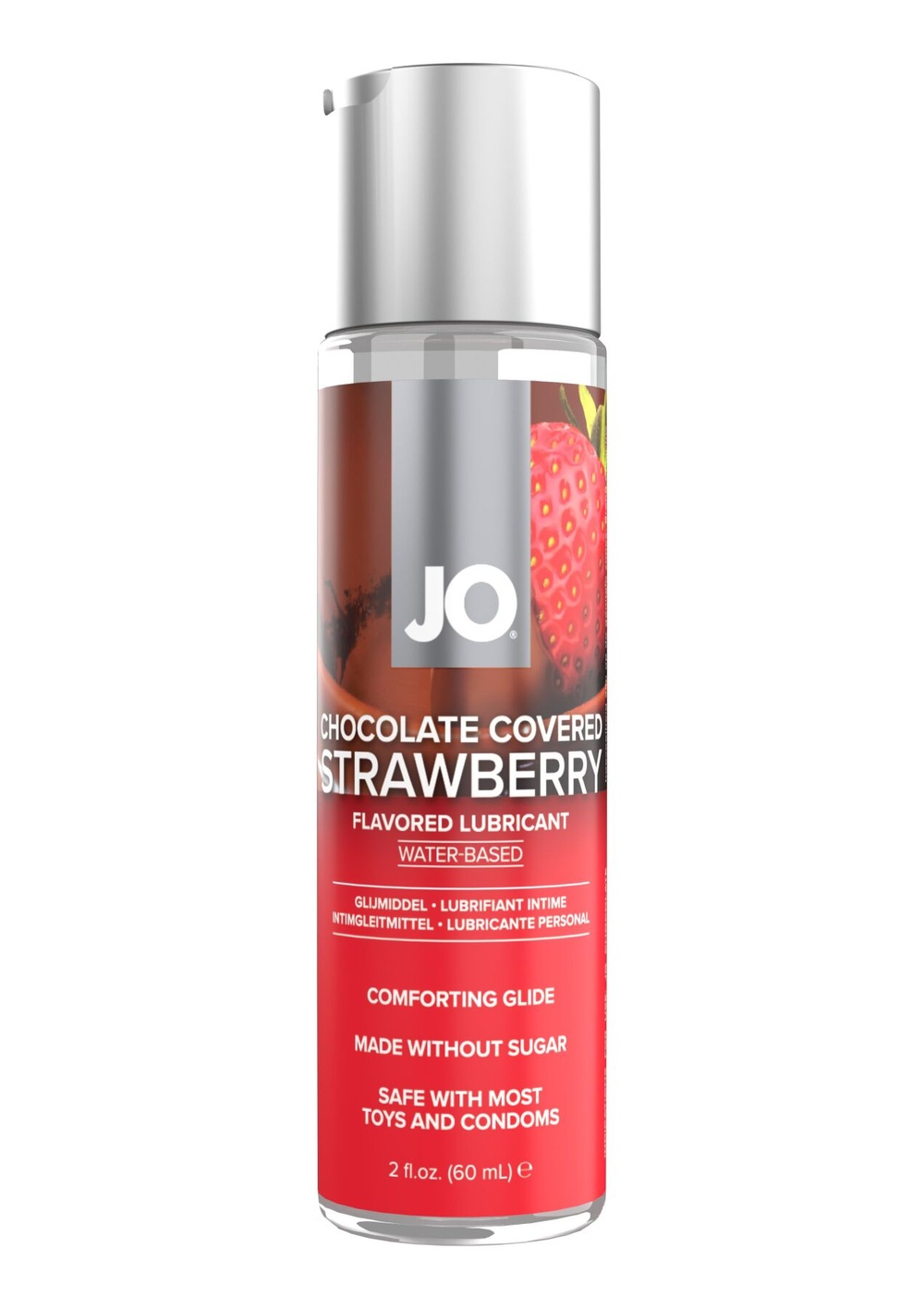 Змазка на водній основі System JO Chocolate Covered Strawberry (60 мл), без цукру фото