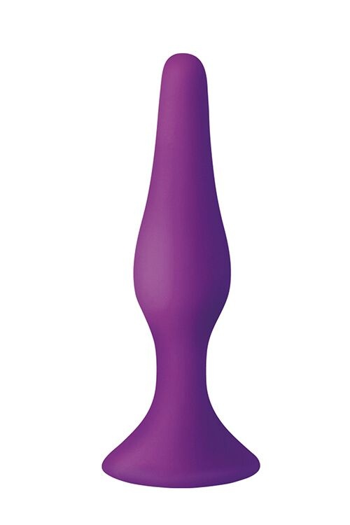 Анальна пробка на присоску MAI Attraction Toys №34 Purple, довжина 12,5 см, діаметр 3,2см фото