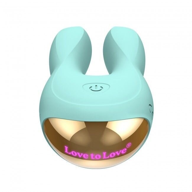 Вибратор-кролик Love To Love Hear Me Menthe с двумя моторчиками и разноцветной LED-подсветкой фото