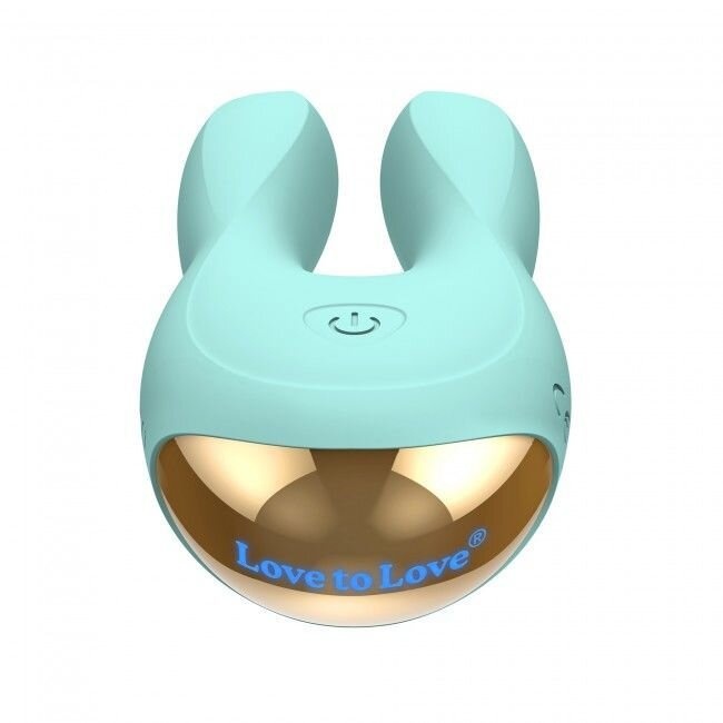 Вибратор-кролик Love To Love Hear Me Menthe с двумя моторчиками и разноцветной LED-подсветкой фото