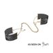 Наручники Bijoux Indiscrets Desir Metallique Handcuffs - Black, металлические, стильные браслеты фото 1