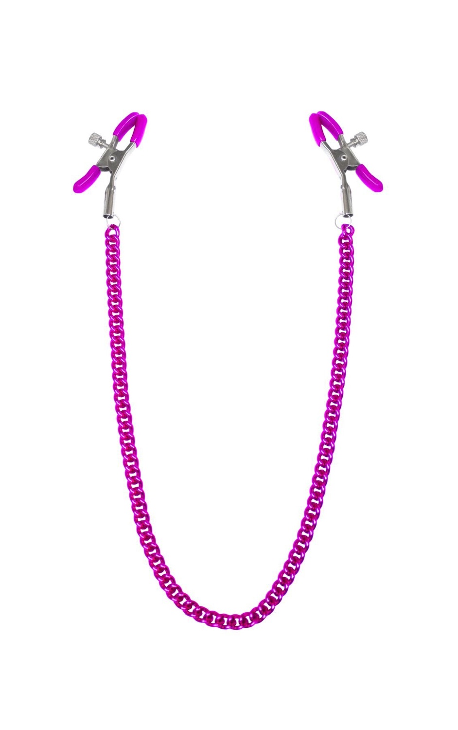 Зажимы для сосков с цепочкой Feral Feelings - Nipple clamps Classic, розовый фото