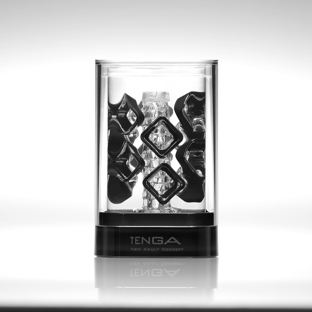 Мастурбатор TENGA Crysta Block, уникальный рельеф, стимулирующие плотные блоки, прозрачный материал фото