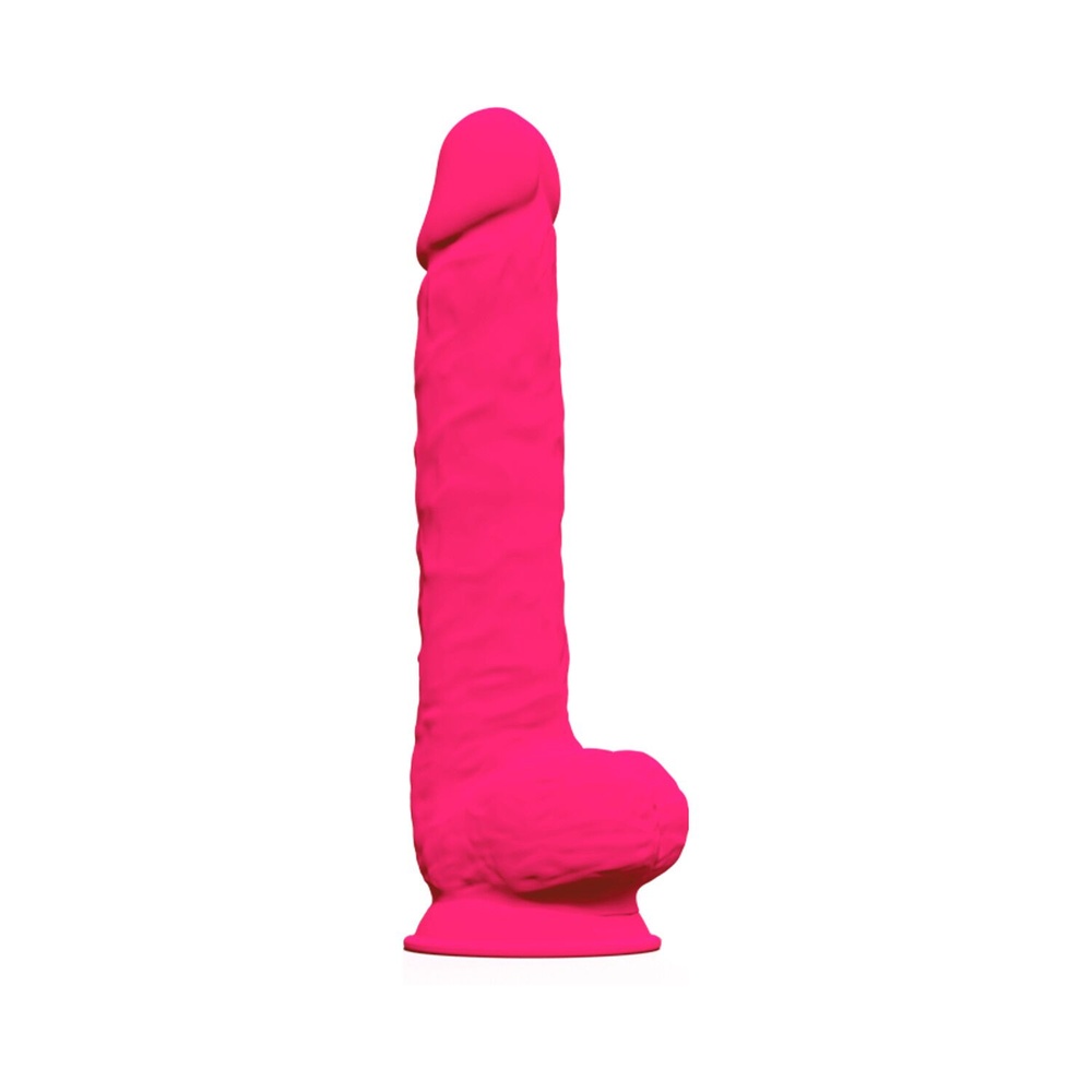 Фалоімітатор SilexD Kingston Pink (MODEL 15in), двошаровий, силікон+Silexpan, діаметр 7 см фото