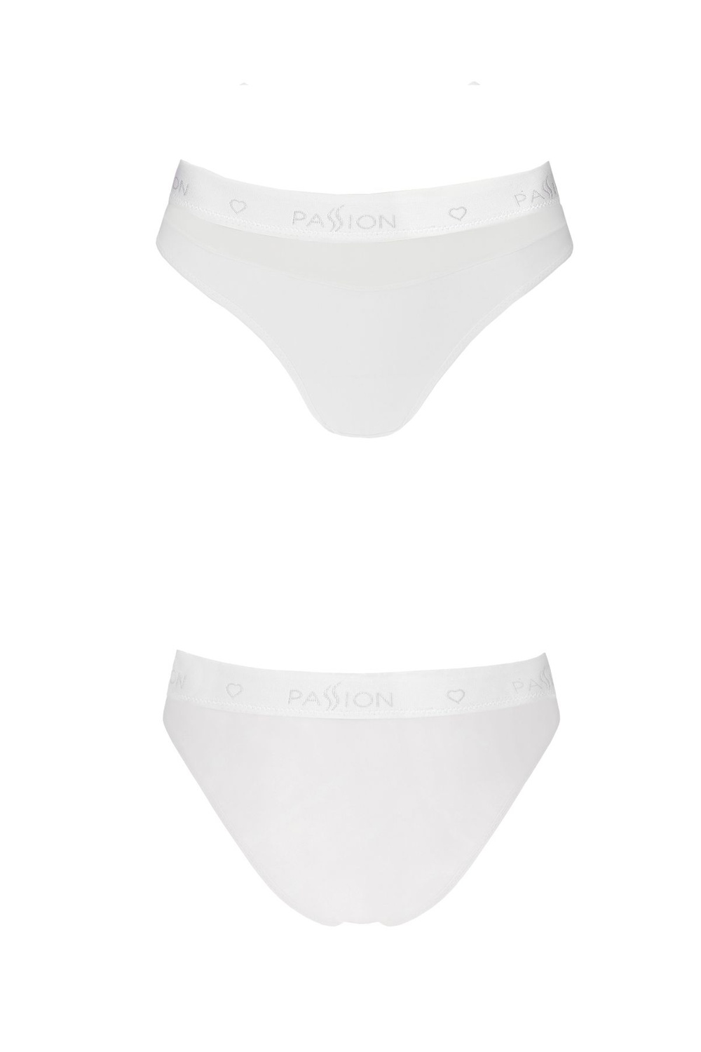 Трусики с прозрачной вставкой Passion PS006 PANTIES white, size S фото