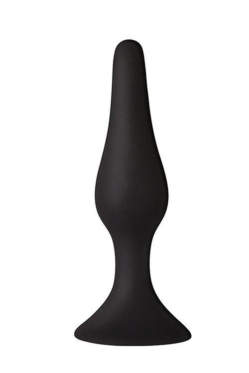 Анальная пробка на присоске MAI Attraction Toys №34 Black, длина 12,5см, диаметр 3,2см фото