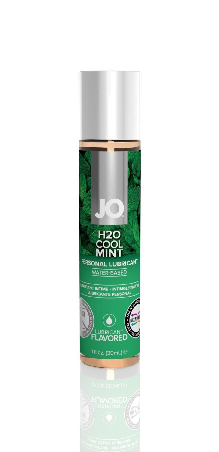 Змазка на водній основі System JO H2O — Cool Mint (30 мл) без цукру, рослинний гліцерин фото