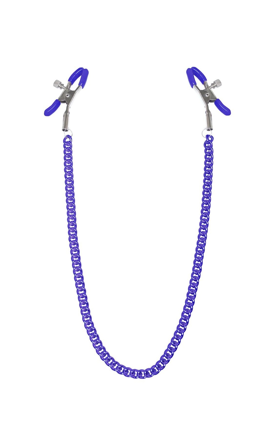 Затискачі для сосків з ланцюжком Feral Feelings — Nipple clamps Classic, фіолетовий фото