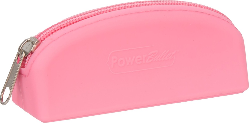 Сумка для хранения секс-игрушек PowerBullet - Silicone Storage Zippered Bag Pink фото