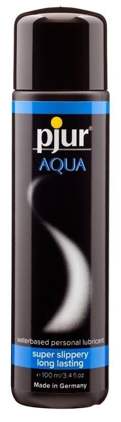 Лубрикант на водній основі pjur Aqua 100 мл, ефект бархатистої шкіри без прилипання фото