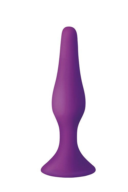 Анальна пробка на присоску MAI Attraction Toys №33 Purple, довжина 11,5cм, діаметр 3 см фото