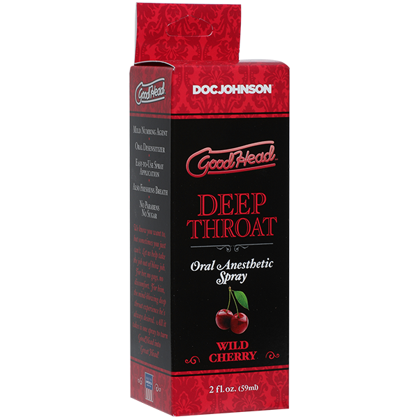 Спрей для минета Doc Johnson GoodHead DeepThroat Spray — Wild Cherry 59 мл для глибокого мінета фото