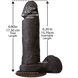 Фалоімітатор Doc Johnson The Realistic Cock 6 inch Black — ULTRASKYN, Vac-U-Lock, діаметр 4,3 см фото 2