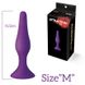 Анальна пробка на присоску MAI Attraction Toys №33 Purple, довжина 11,5cм, діаметр 3 см фото 3