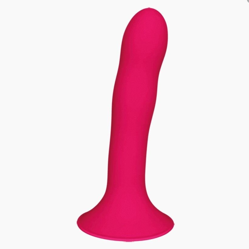 Ділдо з присоскою Adrien Lastic Hitsens 4 Pink, відмінно для страпона, діаметр 3.7 см, довжина 17,8 см фото
