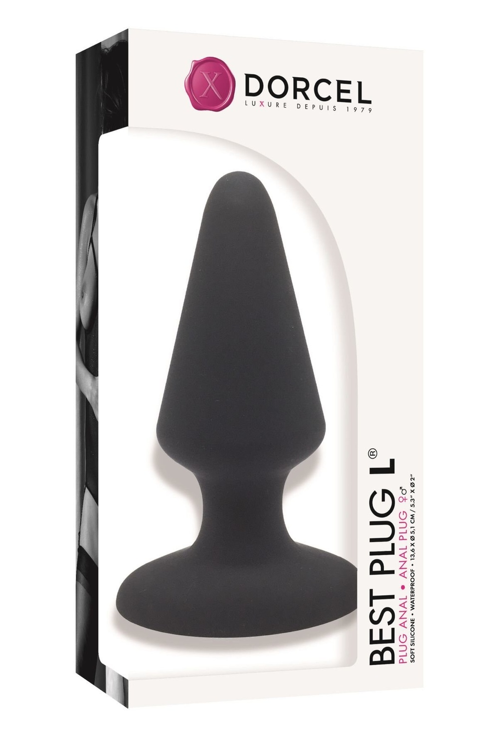 Анальна пробка Dorcel Best Plug L м'який soft-touch силікон, макс. діаметр 5,1 см фото