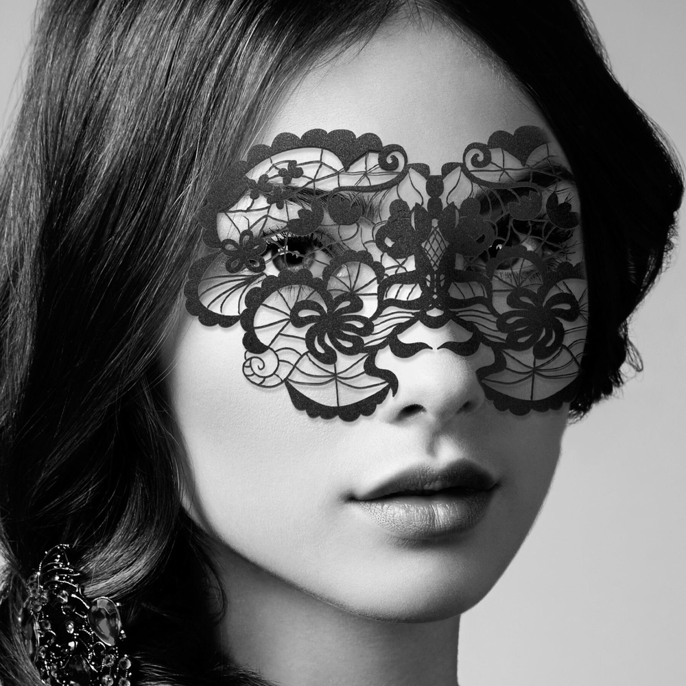 Маска на обличчя Bijoux Indiscrets — Anna Mask, вінілова, клейове кріплення, без зав'язок фото