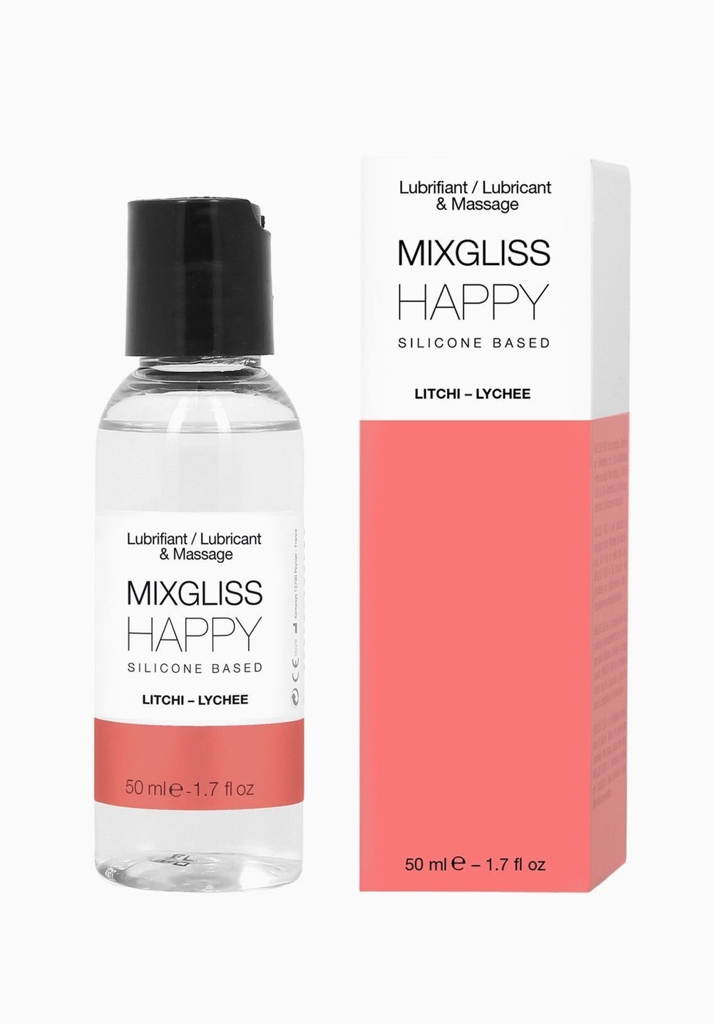 Лубрикант на силиконовой основе MixGliss HAPPY - LITCHI (50 мл) с ароматом китайского личи фото