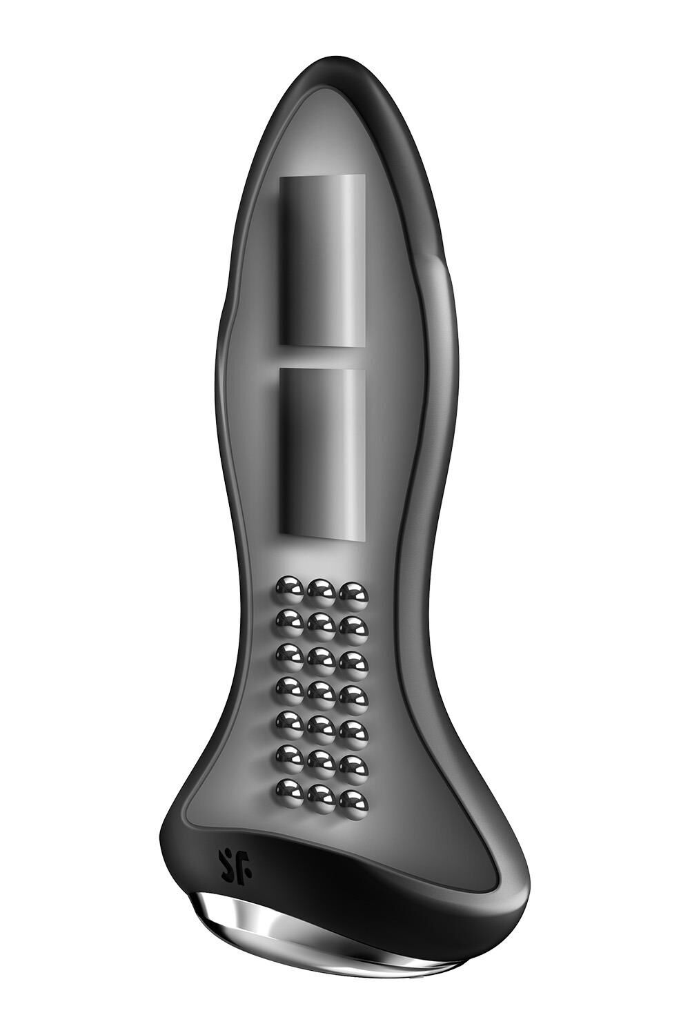 Анальная смарт вибропробка с жемчужным массажем Satisfyer Rotator Plug 1+ Black фото