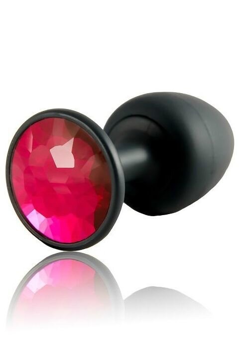 Анальна пробка Dorcel Geisha Plug Ruby XL з кулькою всередині, створює вібрації, макс діаметр 4,5 см фото