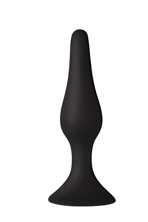 Анальна пробка на присоску MAI Attraction Toys №33 Black, довжина 11,5cм, діаметр 3 см фото
