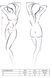 Боди монокини с длинным рукавом и закрытым плечом YOLANDA BODY black L/XL - Passion фото 3